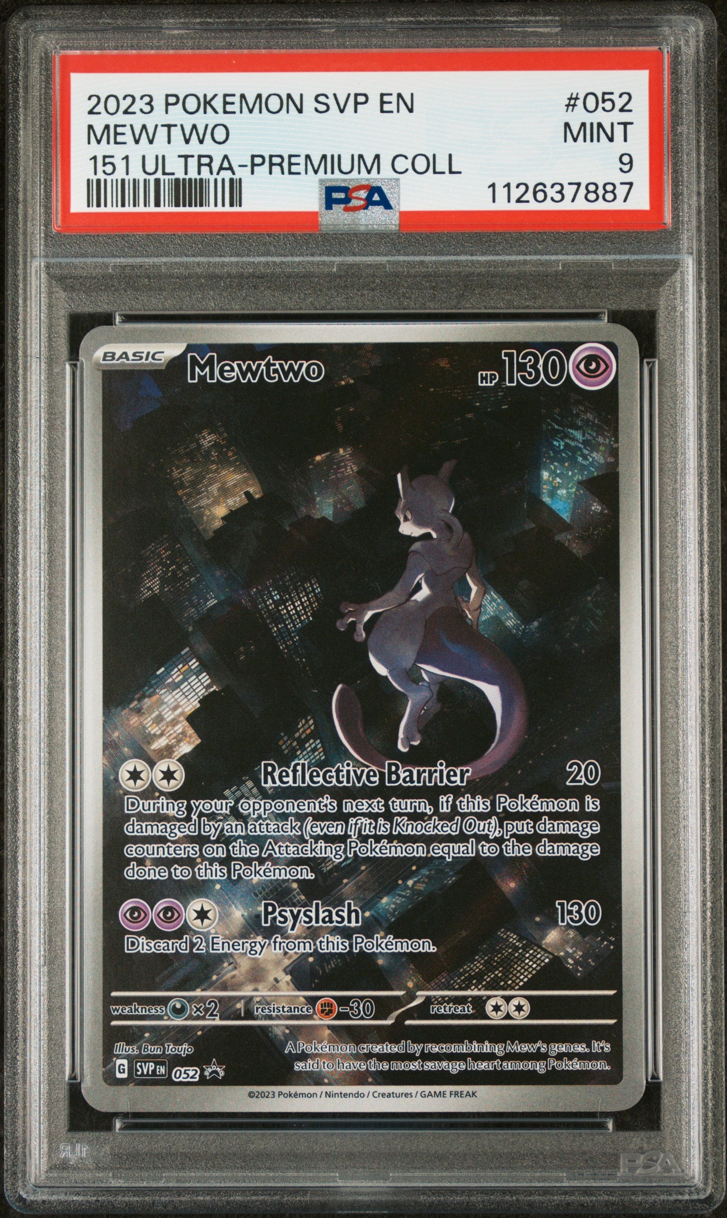 SV Scarlet & Violet Promo Cards 052 PSA9 #112637887 Mewtwo - Holofoil - Promo