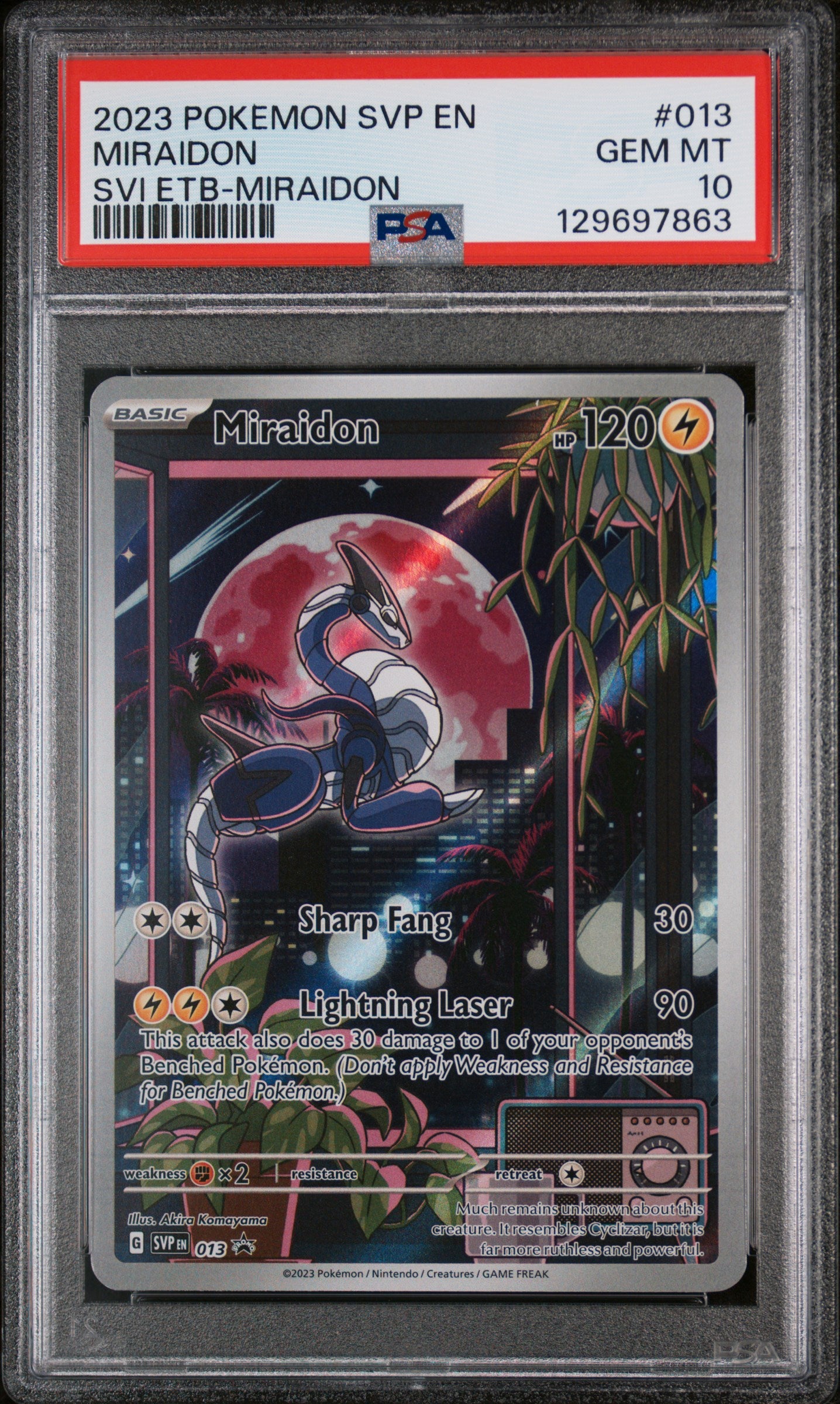 SV Scarlet & Violet Promo Cards 013 PSA10 #129697863 Miraidon - Holofoil - Promo