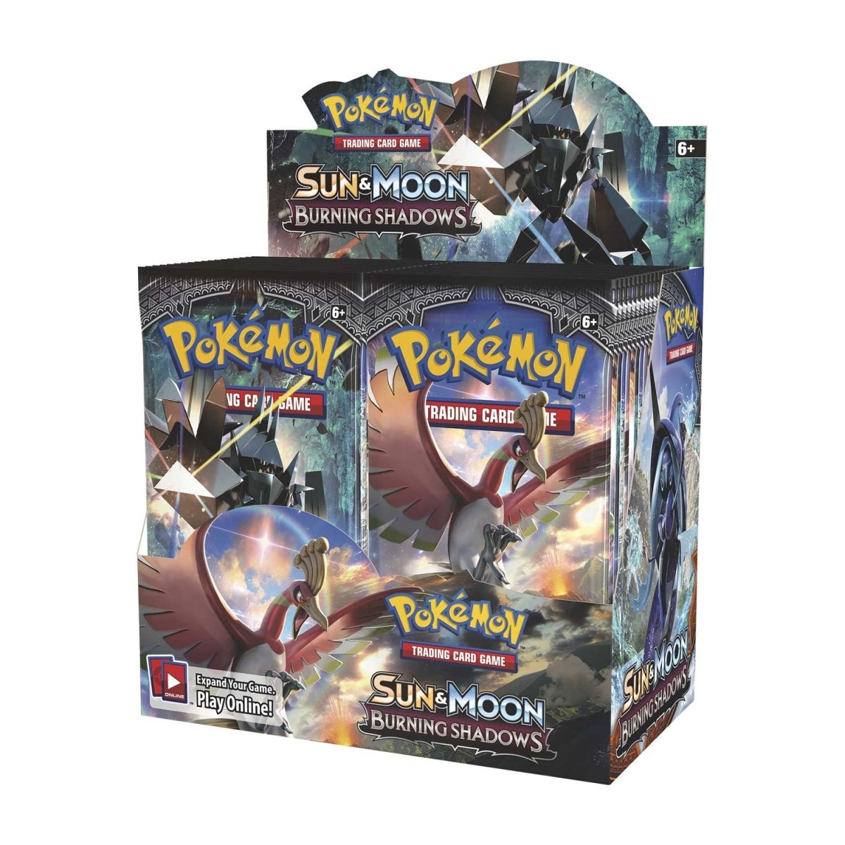 Pokemon Sun & Moon - SM03 - Burning Shadows Booster Box w/ H7 Supplies Acrylic Case