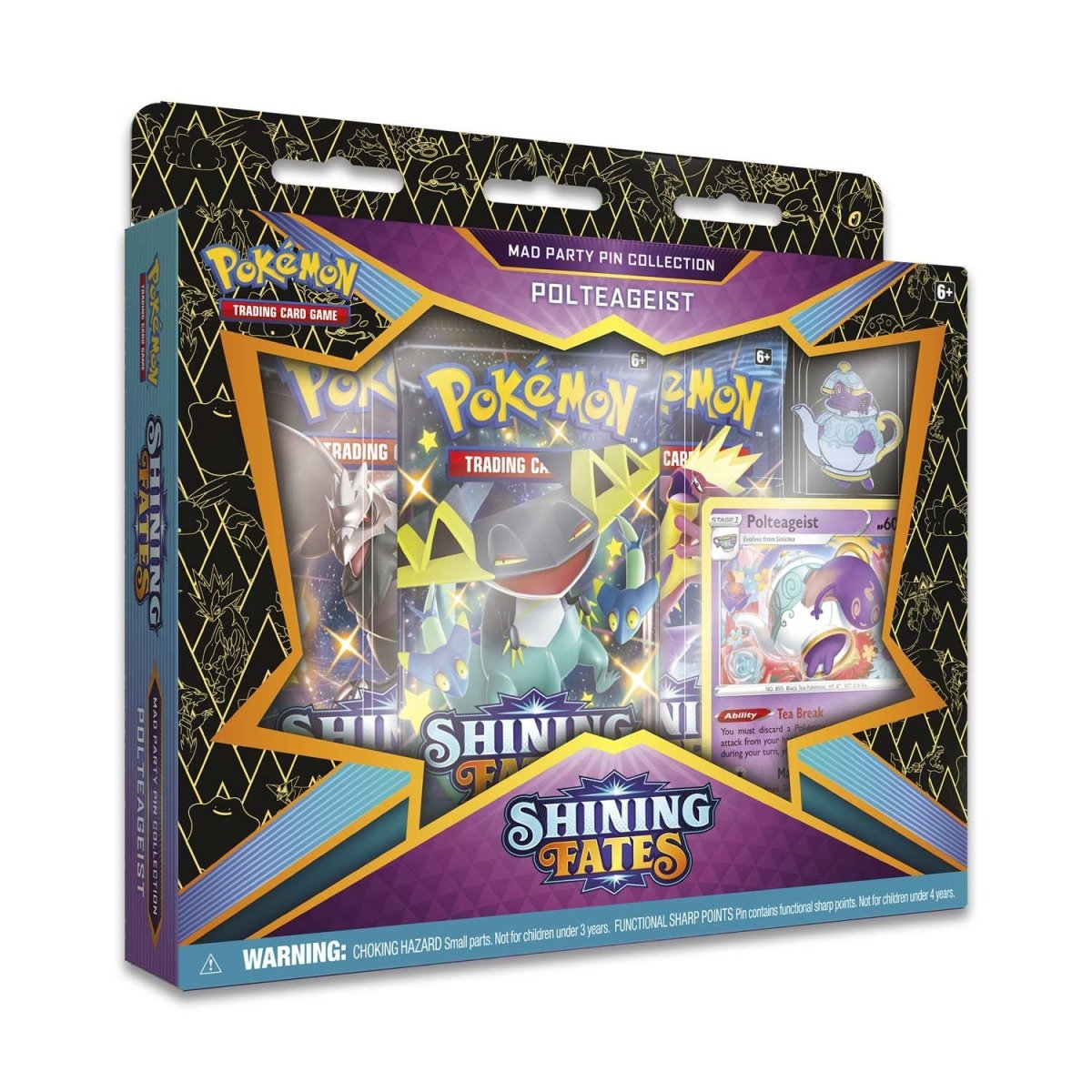 Pokemon Sword & Shield - SWSH04.5 - Shining Fates Mad Party Pin Collection - Polteageist