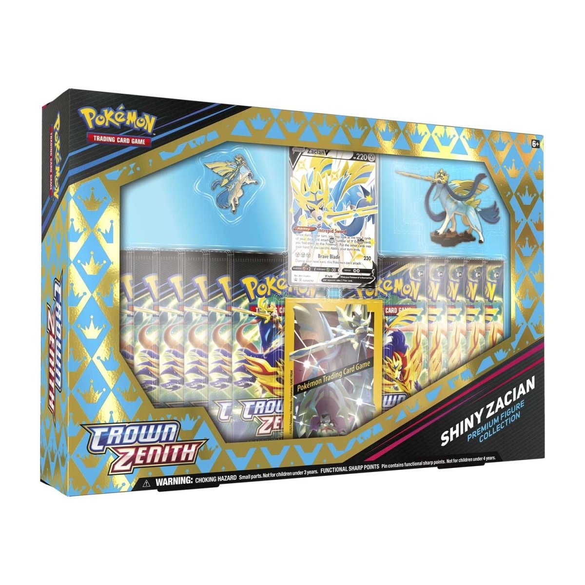 Pokemon Sword & Shield - SWSH12.5 - Crown Zenith Shiny Zacian Premium Figure Collection
