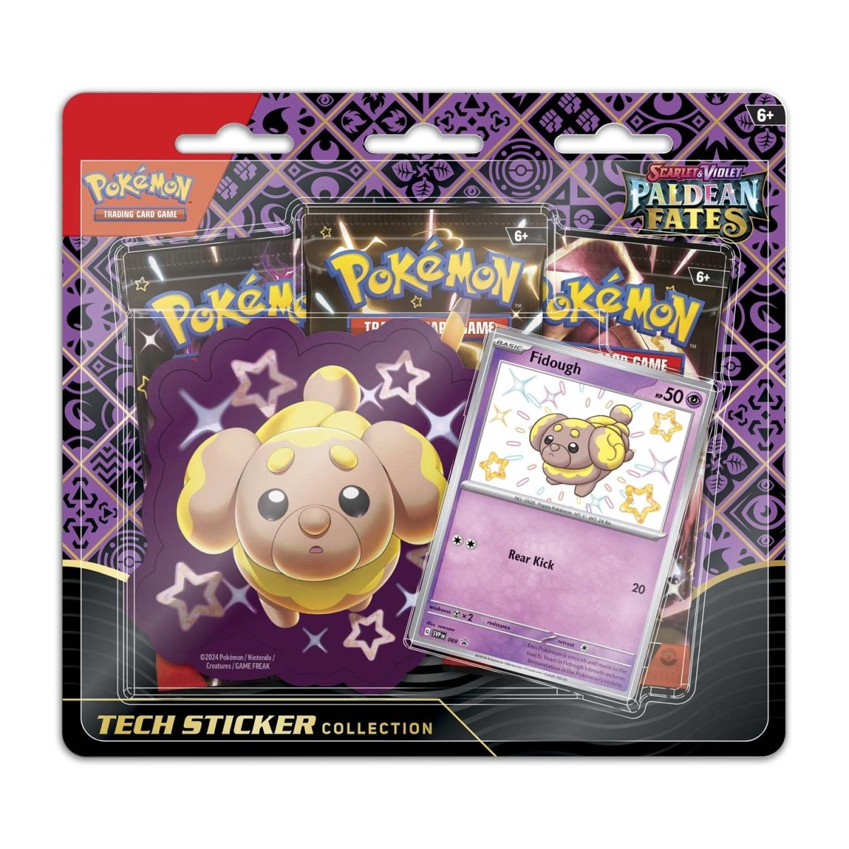 Pokemon Scarlet & Violet - SV04.5 - Paldean Fates Tech Sticker Collection (Fidough)