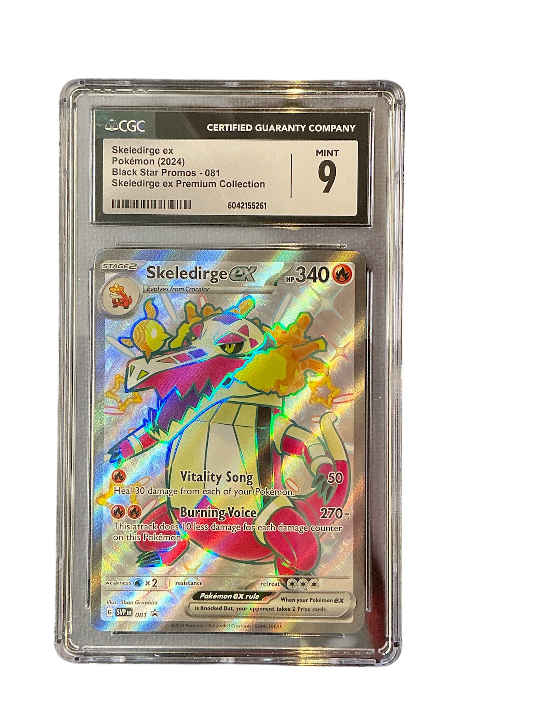 SV Scarlet & Violet Promo Cards 081 CGC9 #6042155261 Skeledirge ex - Holofoil - Promo