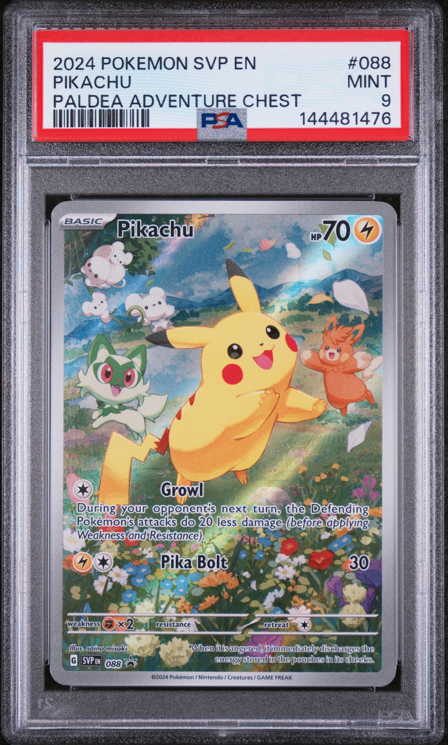 SV Scarlet & Violet Promo Cards 088 PSA9 #144481476 Pikachu - Holofoil - Promo
