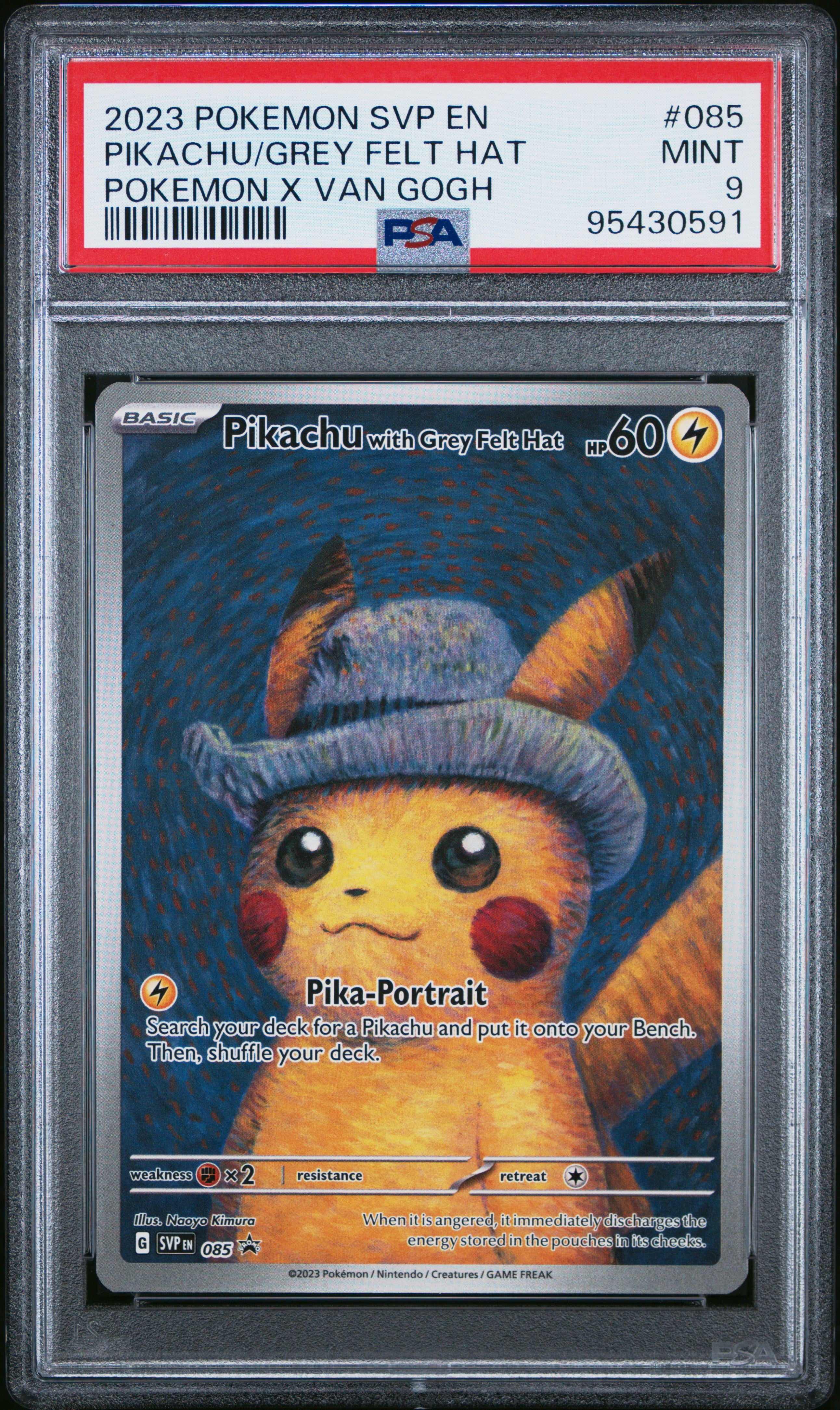 SV Scarlet & Violet Promo Cards 085 PSA9 #95430591 Pikachu with Grey Felt Hat - Promo