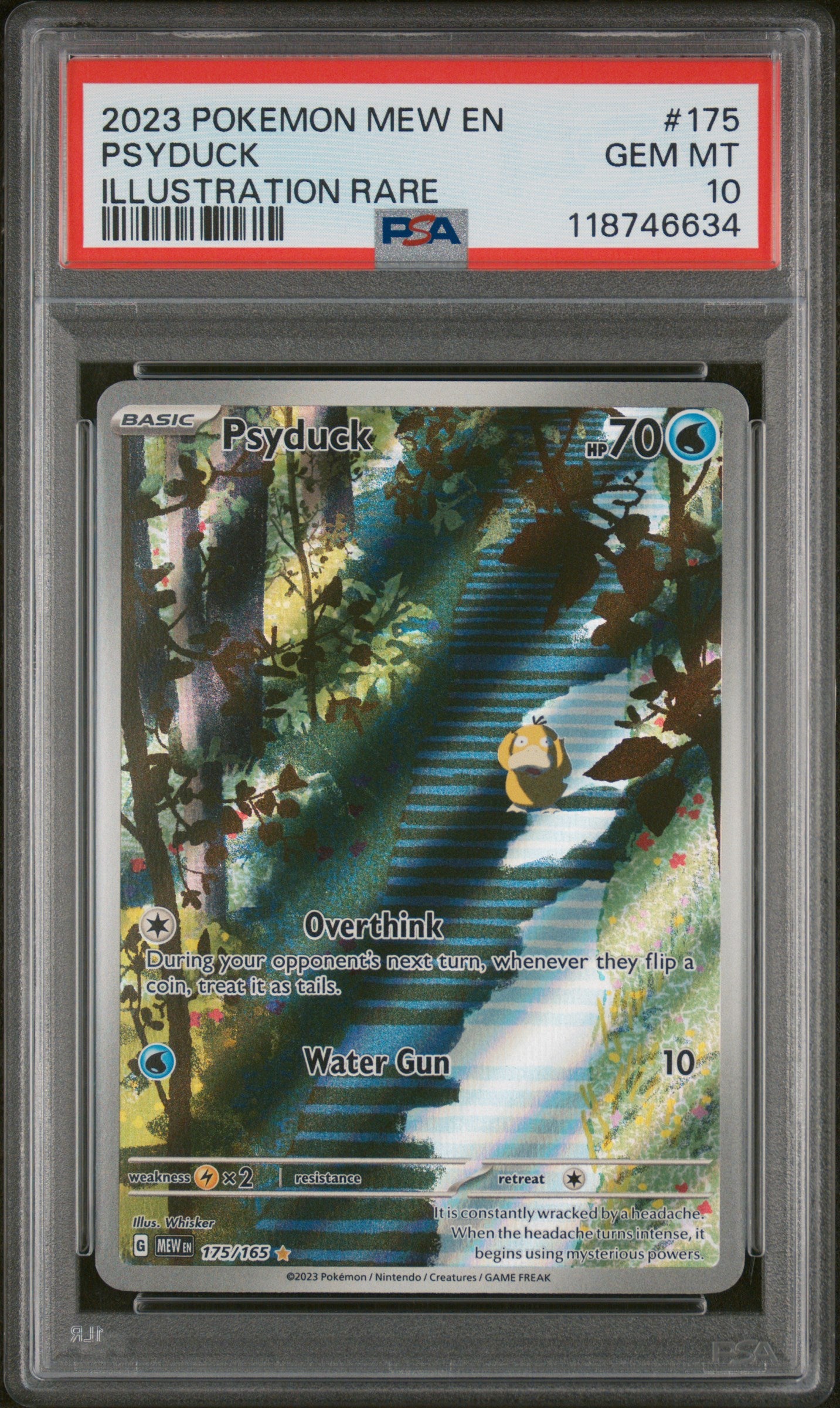 SV Scarlet & Violet 151 175/165 PSA 10 #118746634 Psyduck - Holofoil - Illustration Rare