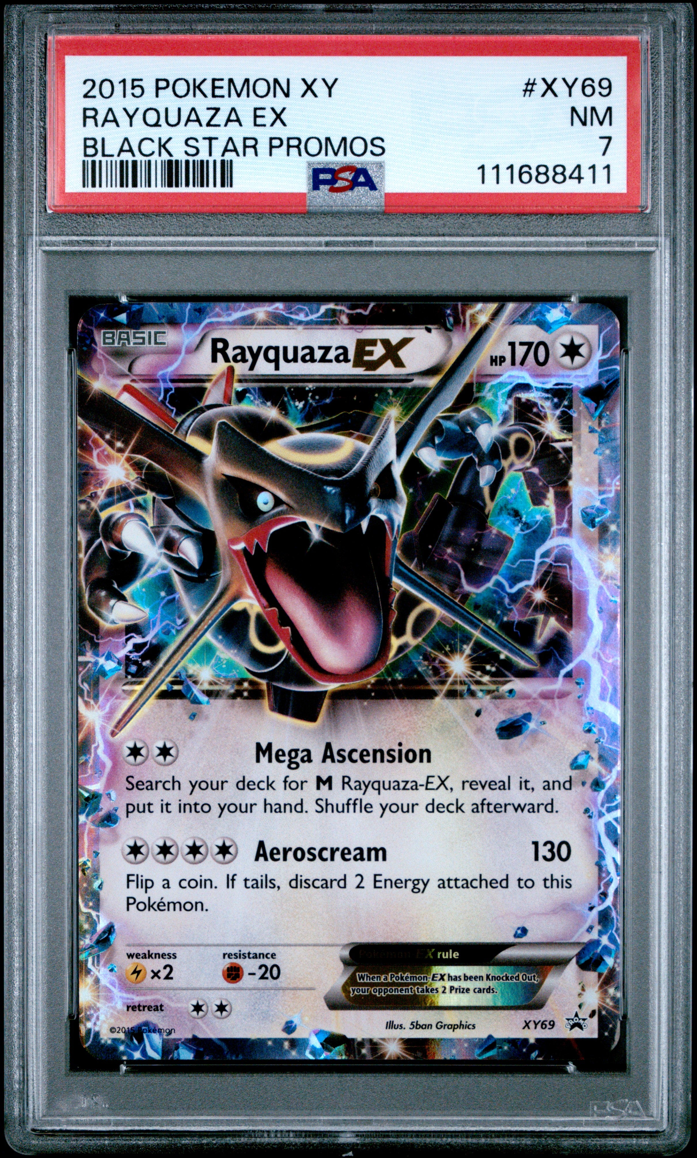 XY Promos XY69 PSA7 #111688411 Rayquaza EX (Shiny) - Holofoil - Promo