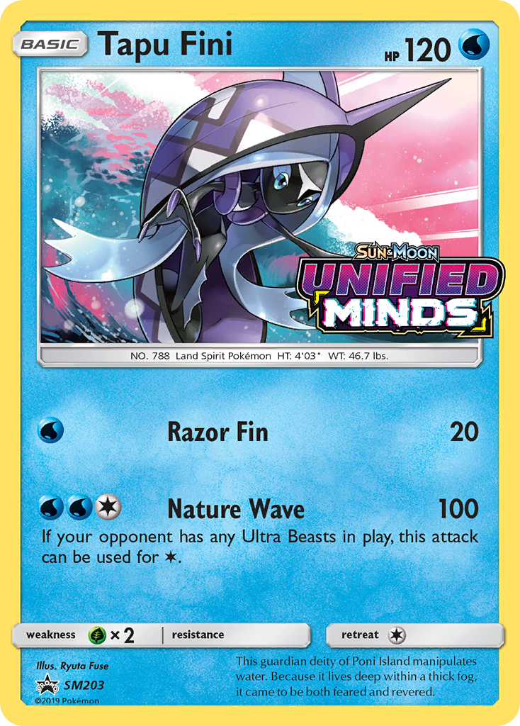 SM Promos SM203 Tapu Fini - Holofoil - Promo