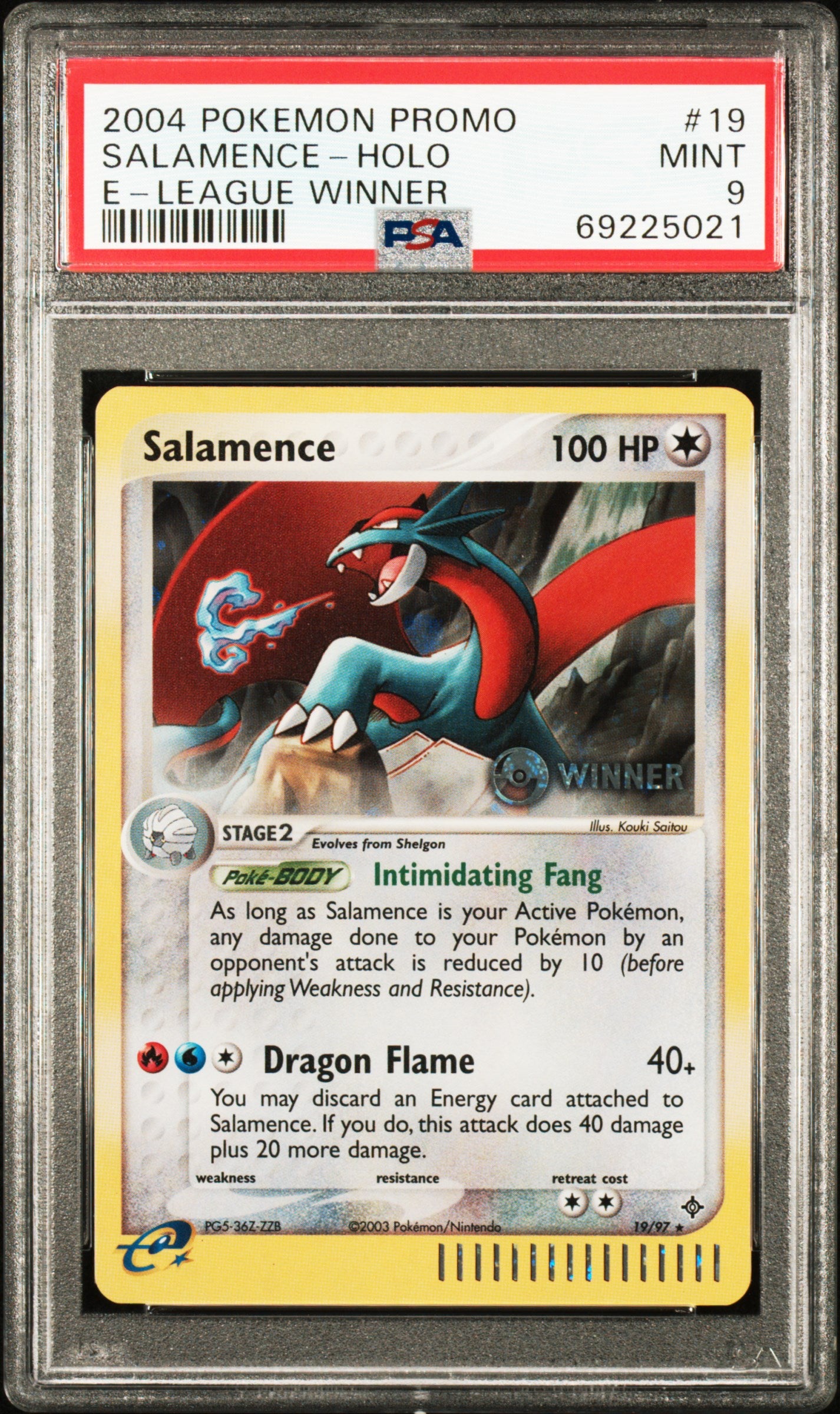 Nintendo Promos 019/97 PSA9 #69225021 Salamence - Holofoil - Promo