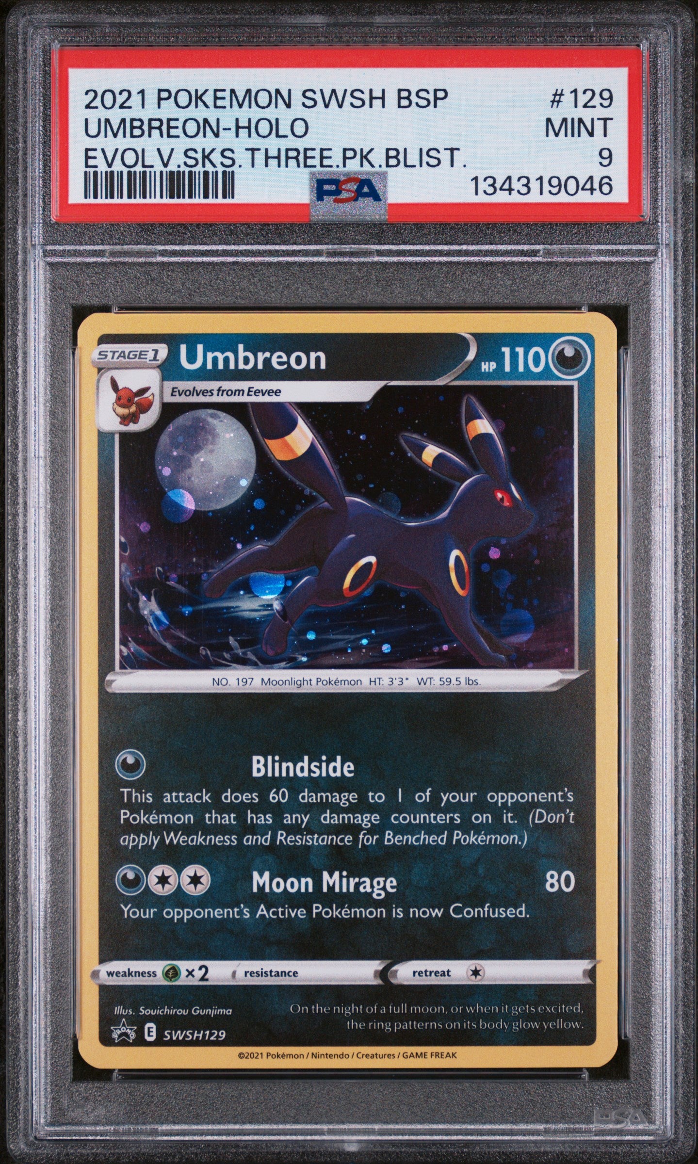 SWSH Sword & Shield Promo Cards SWSH129 PSA9 #134319046 Umbreon - Holofoil - Promo