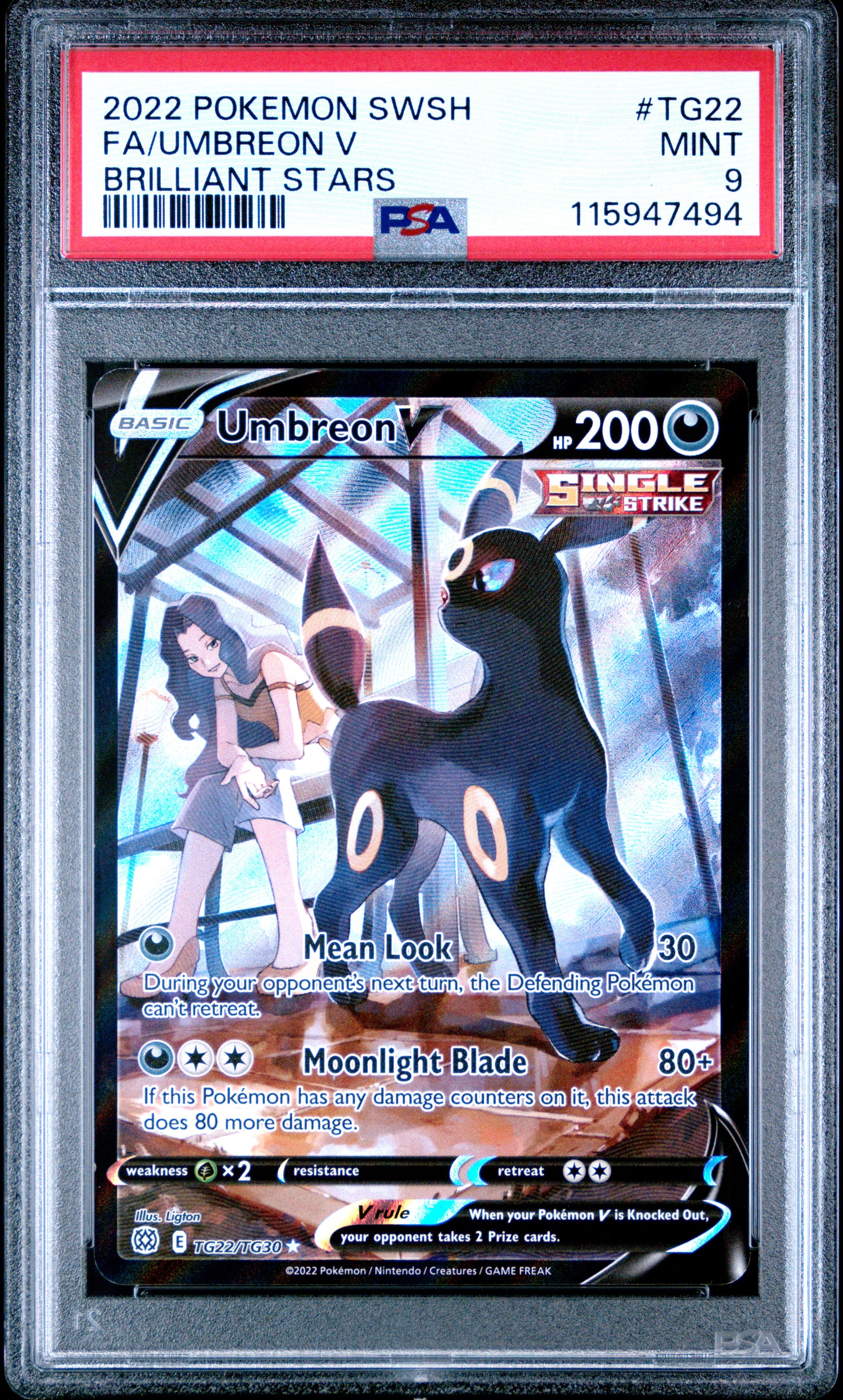 SWSH09 Brilliant Stars Trainer Gallery TG22/TG30 PSA9 #115947494 Umbre – BeardyCards
