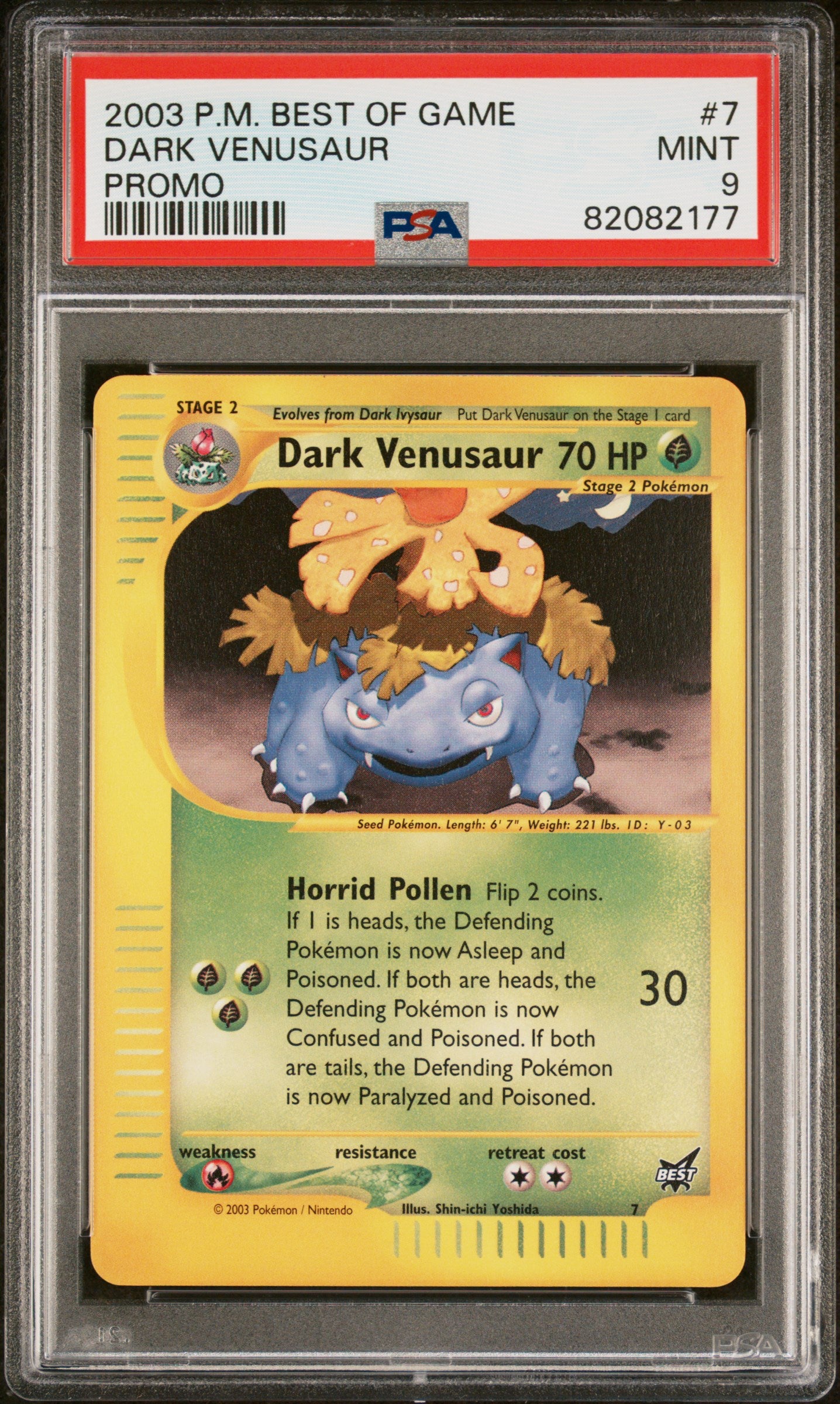 Best of Promos 007 PSA9 #82082177 Dark Venusaur - Promo