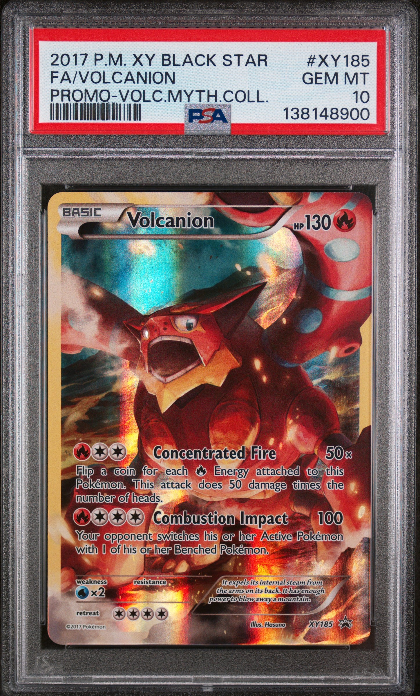 XY Promos XY185 PSA10 #138148900 Volcanion - Holofoil - Promo