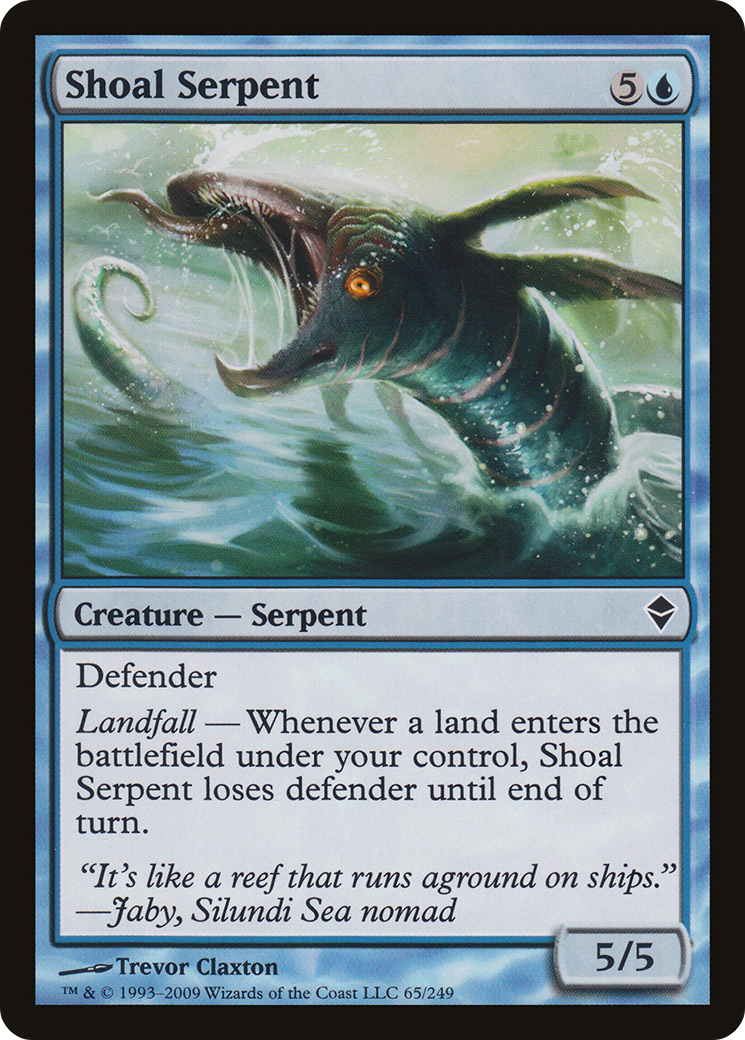 Zendikar - (ZEN-065) - Shoal Serpent Foil