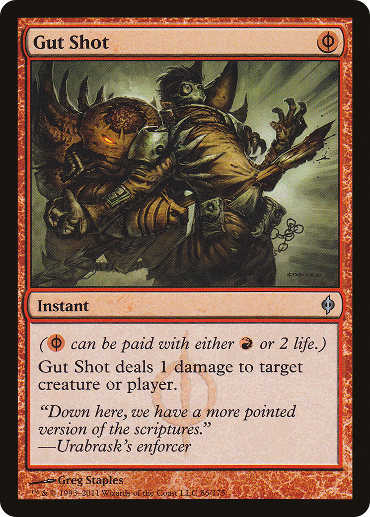 New Phyrexia - (NPH-086) - Gut Shot Foil