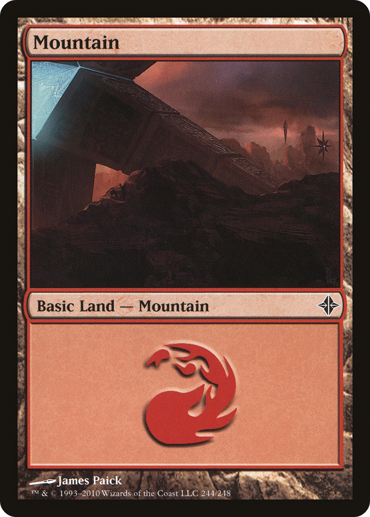 Rise of the Eldrazi - (ROE-244) - Mountain (244) Foil