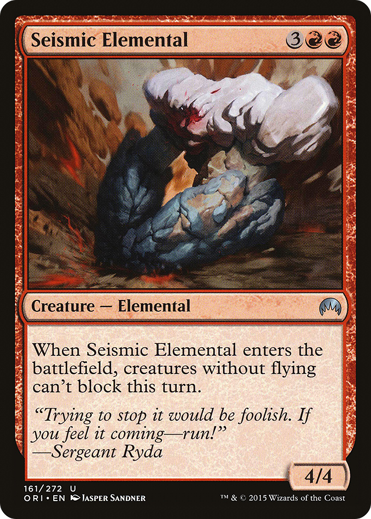 Magic Origins - (ORI-161) - Seismic Elemental Foil