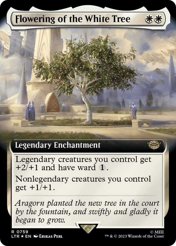 The Lord of the Rings: Tales of Middle-earth - (LTR-759) - Flowering of the White Tree (Extended Art) (Surge Foil): (Extended Art) Foil