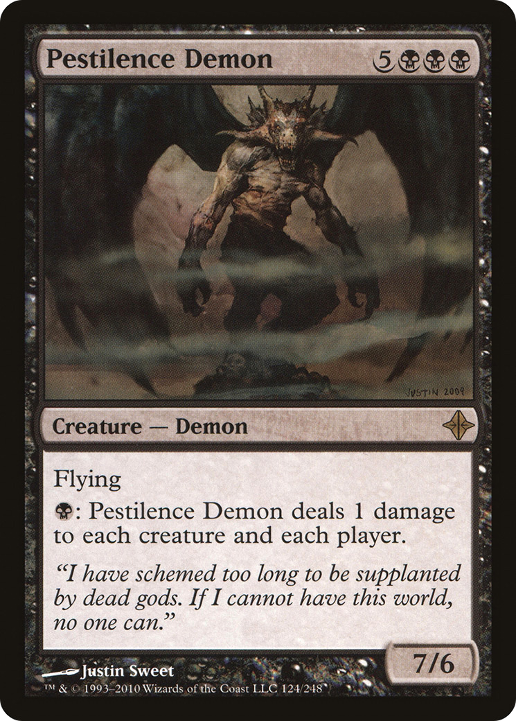 Rise of the Eldrazi - (ROE-124) - Pestilence Demon Foil