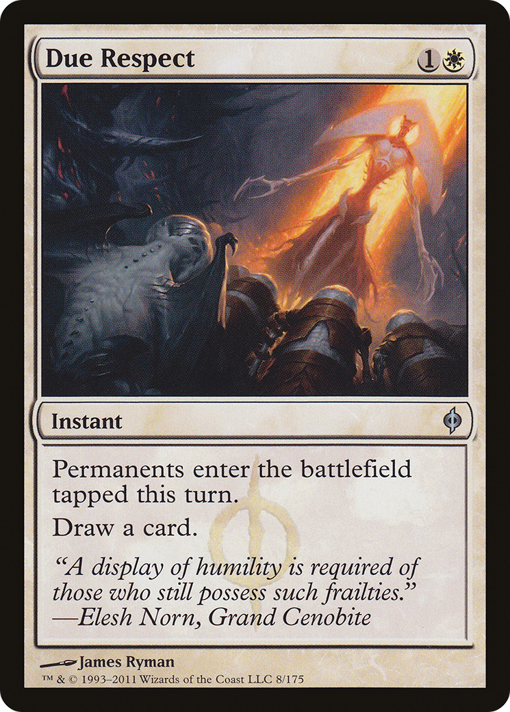 New Phyrexia - (NPH-008) - Due Respect Foil