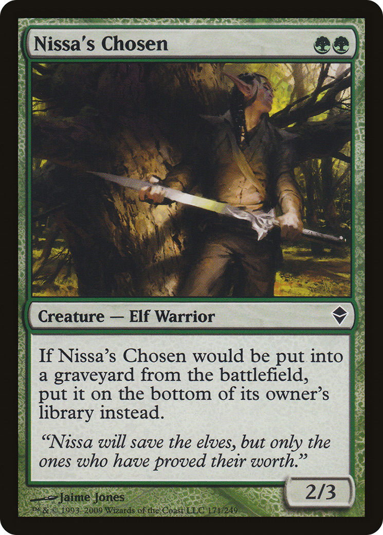 Zendikar - (ZEN-171) - Nissa's Chosen Foil