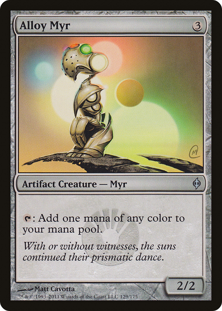 New Phyrexia - (NPH-129) - Alloy Myr Foil