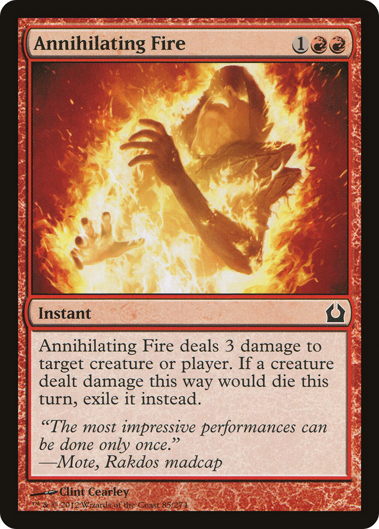 Return to Ravnica - (RTR-085) - Annihilating Fire Foil