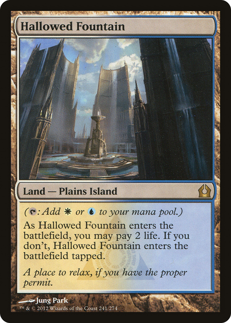 Return to Ravnica - (RTR-241) - Hallowed Fountain