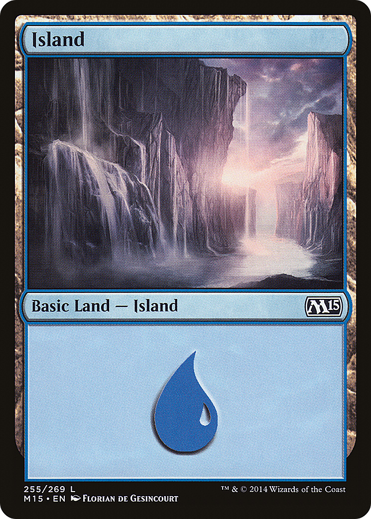 Magic 2015 - (M15-255) - Island (255) Foil