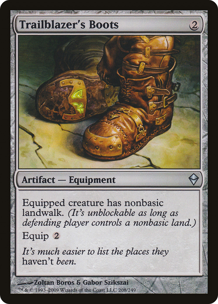 Zendikar - (ZEN-208) - Trailblazer's Boots Foil