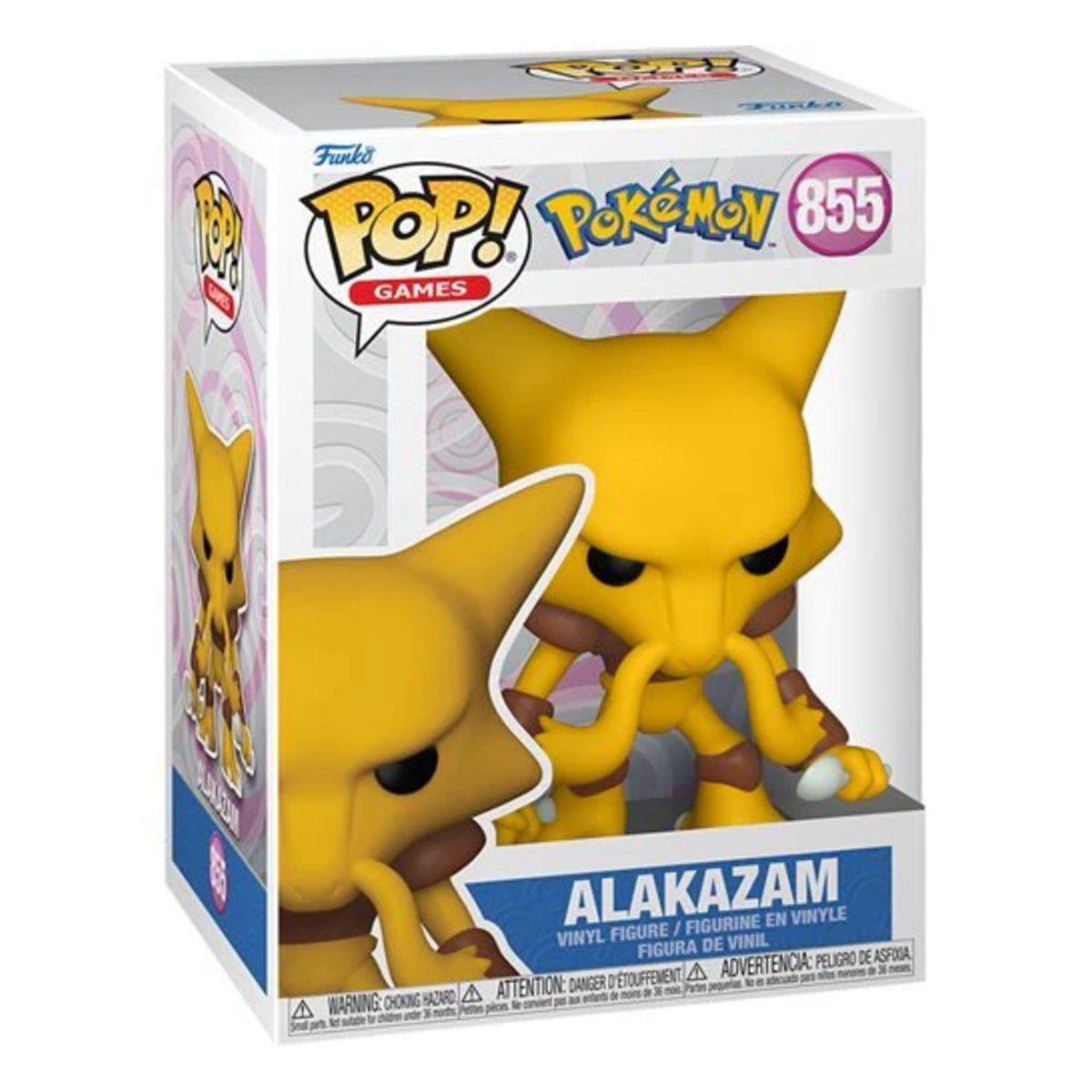 Funko Pop! Games Pokemon Vinyl Figure Alakazam #855