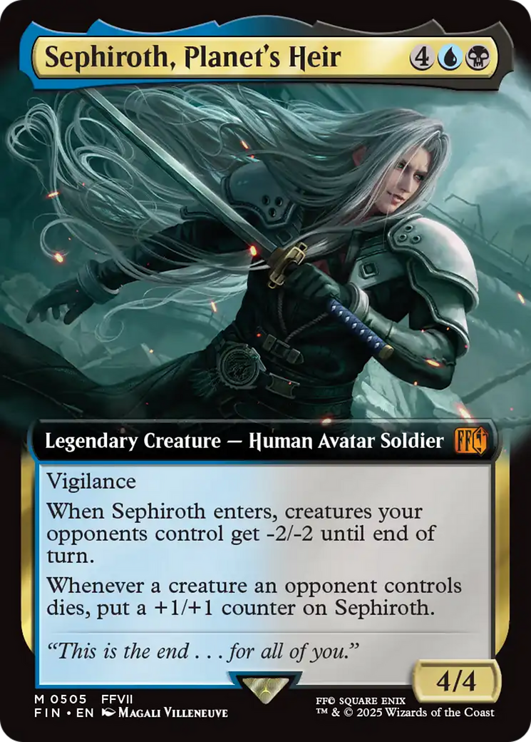 FINAL FANTASY - (FIN-505) - Sephiroth, Planet's Heir (Extended Art): (Extended Art) Foil