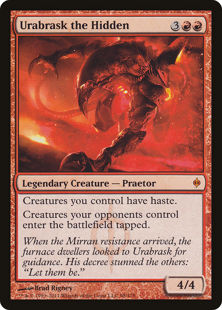New Phyrexia - (NPH-098) - Urabrask the Hidden Foil