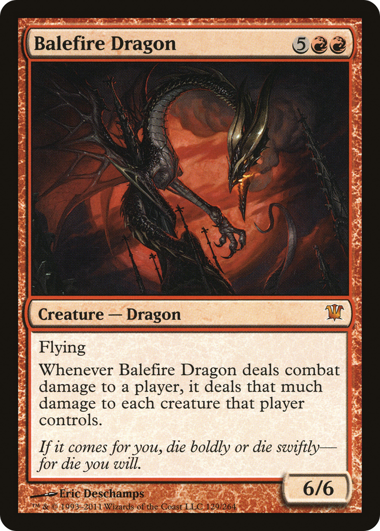 Innistrad - (ISD-129) - Balefire Dragon Foil