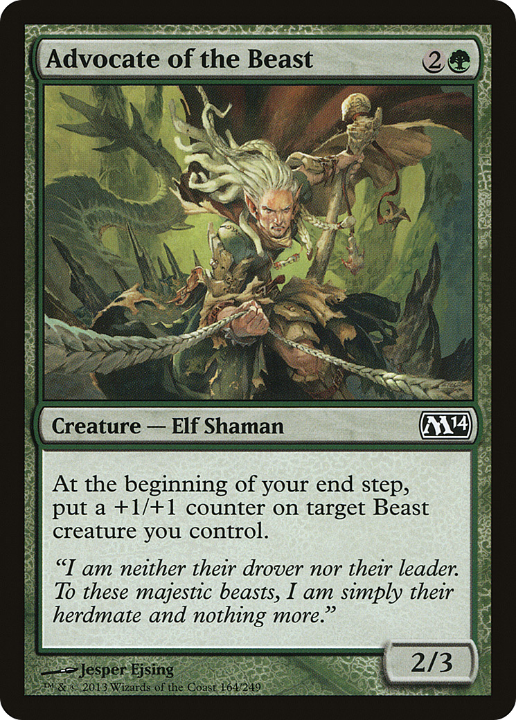 Magic 2014 - (M14-164) - Advocate of the Beast