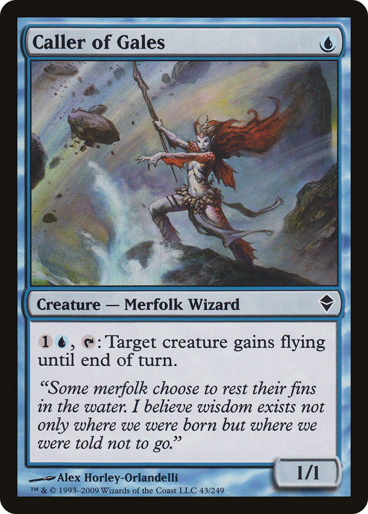 Zendikar - (ZEN-043) - Caller of Gales Foil