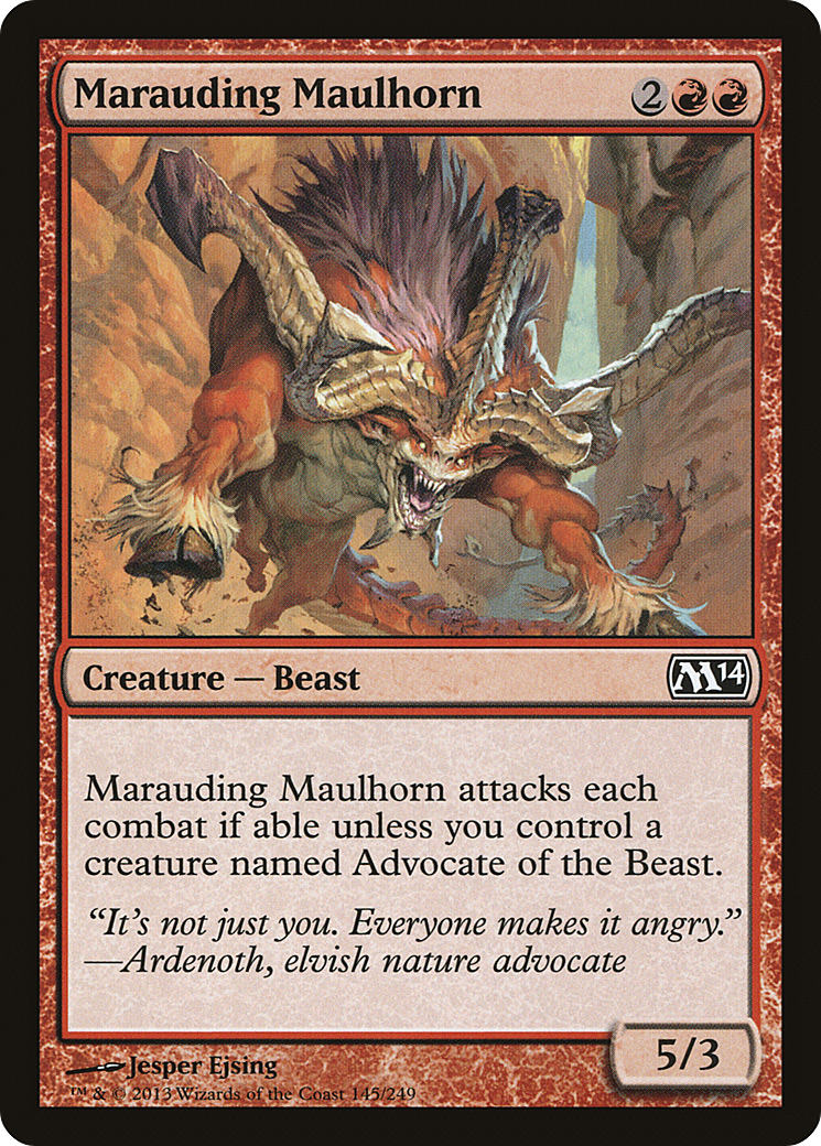 Magic 2014 - (M14-145) - Marauding Maulhorn