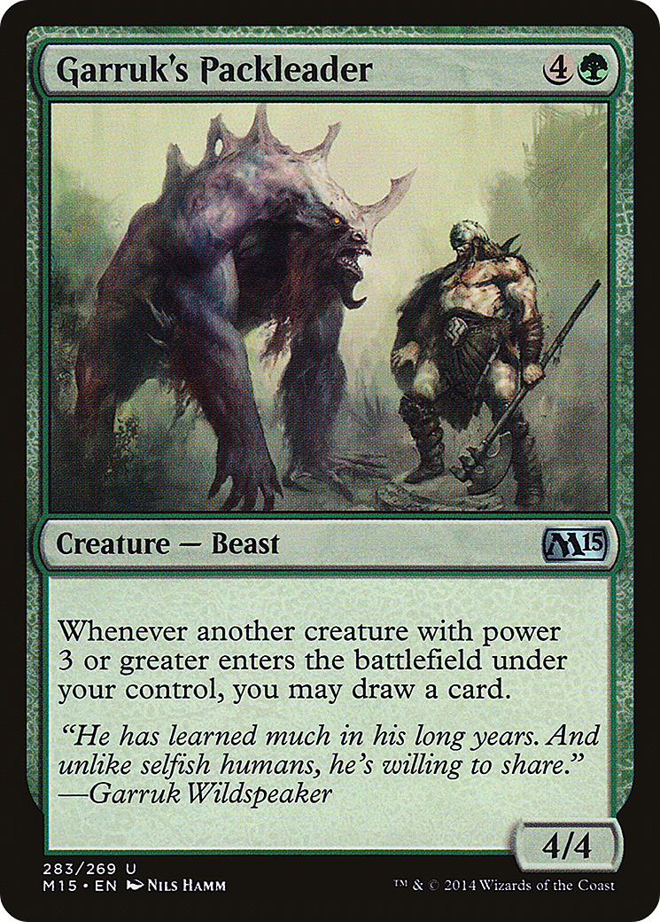 Magic 2015 - (M15-283) - Garruk's Packleader Foil