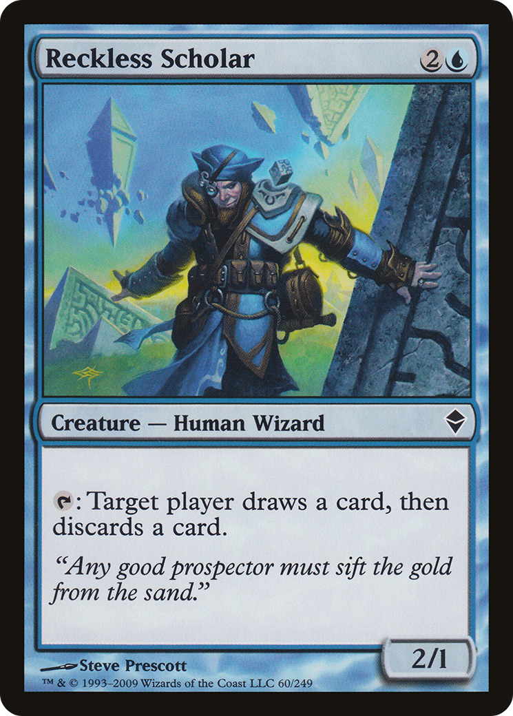 Zendikar - (ZEN-060) - Reckless Scholar Foil
