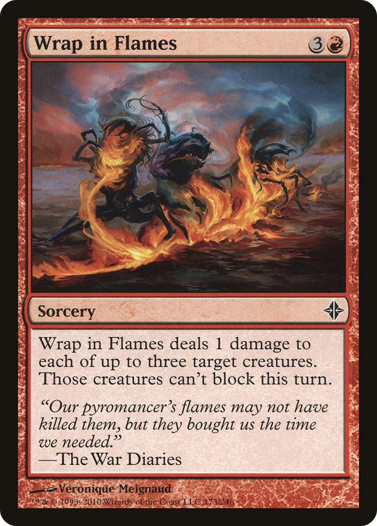 Rise of the Eldrazi - (ROE-173) - Wrap in Flames Foil