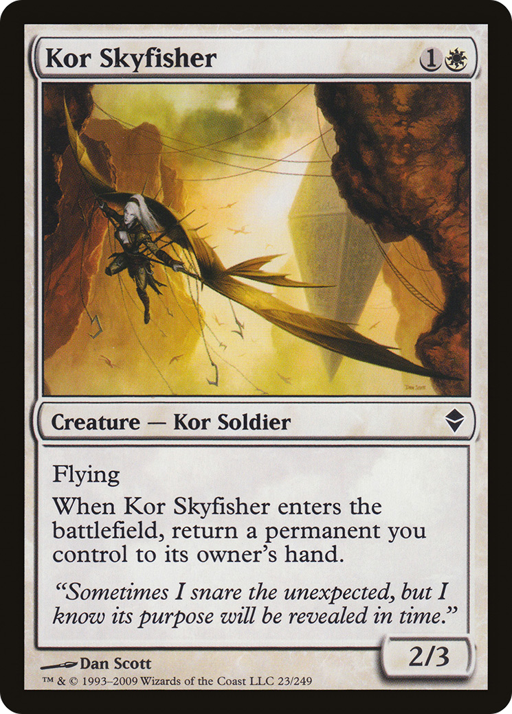 Zendikar - (ZEN-023) - Kor Skyfisher Foil