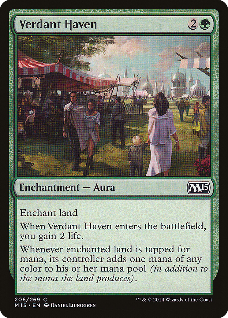 Magic 2015 - (M15-206) - Verdant Haven Foil