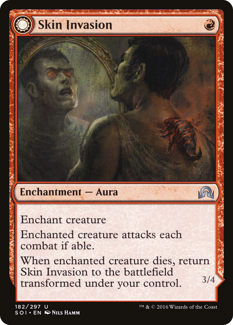 Shadows over Innistrad - (SOI-182) - Skin Invasion: (Double Faced Transform)