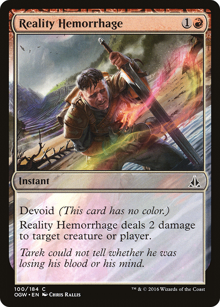 Oath of the Gatewatch - (OGW-100) - Reality Hemorrhage: (devoid) Foil