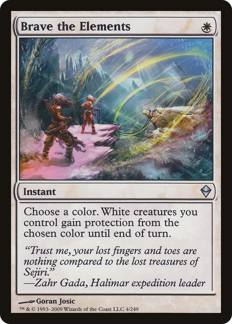 Zendikar - (ZEN-004) - Brave the Elements Foil