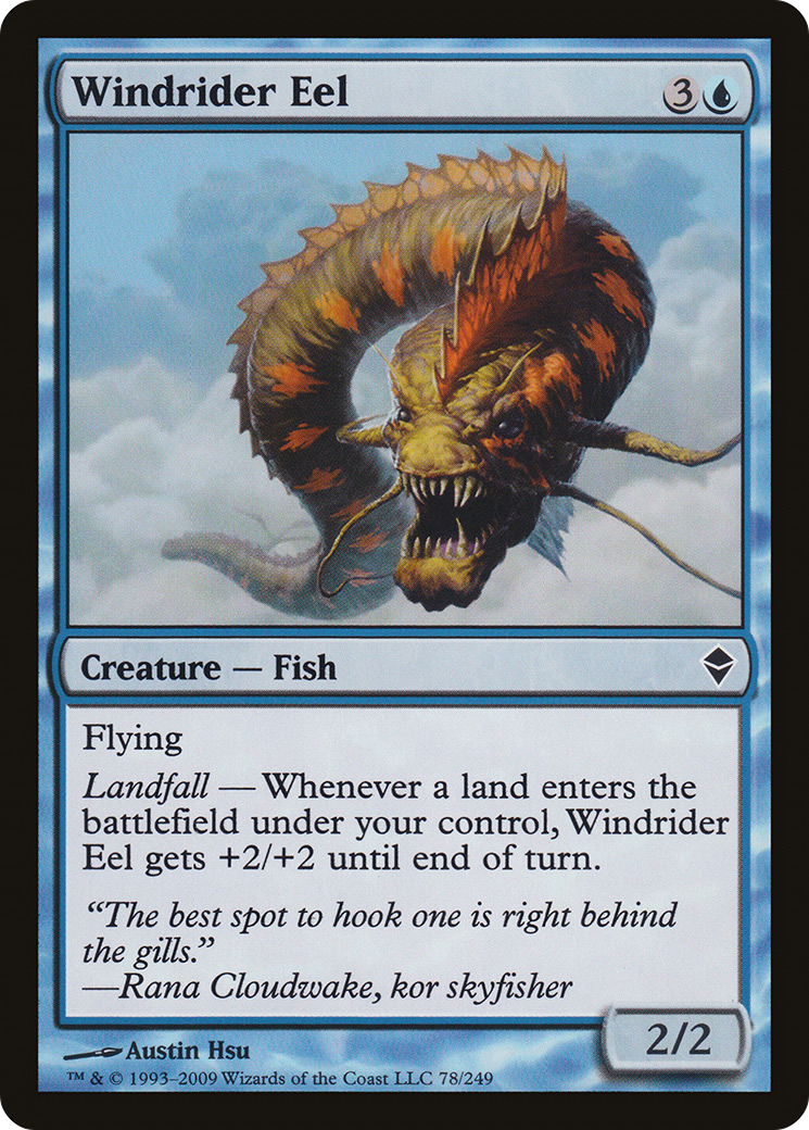 Zendikar - (ZEN-078) - Windrider Eel