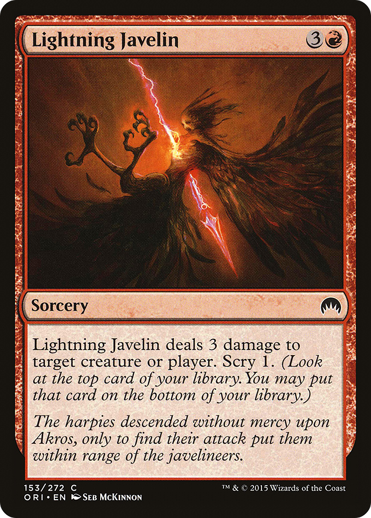 Magic Origins - (ORI-153) - Lightning Javelin Foil