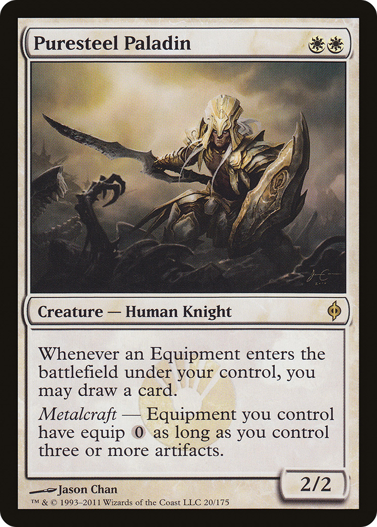 New Phyrexia - (NPH-020) - Puresteel Paladin Foil
