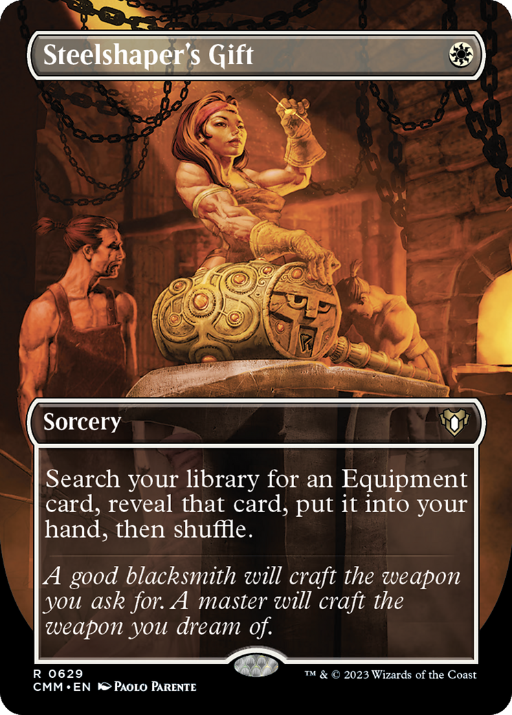 Commander Masters - (CMM-629) - Steelshaper's Gift (Borderless)