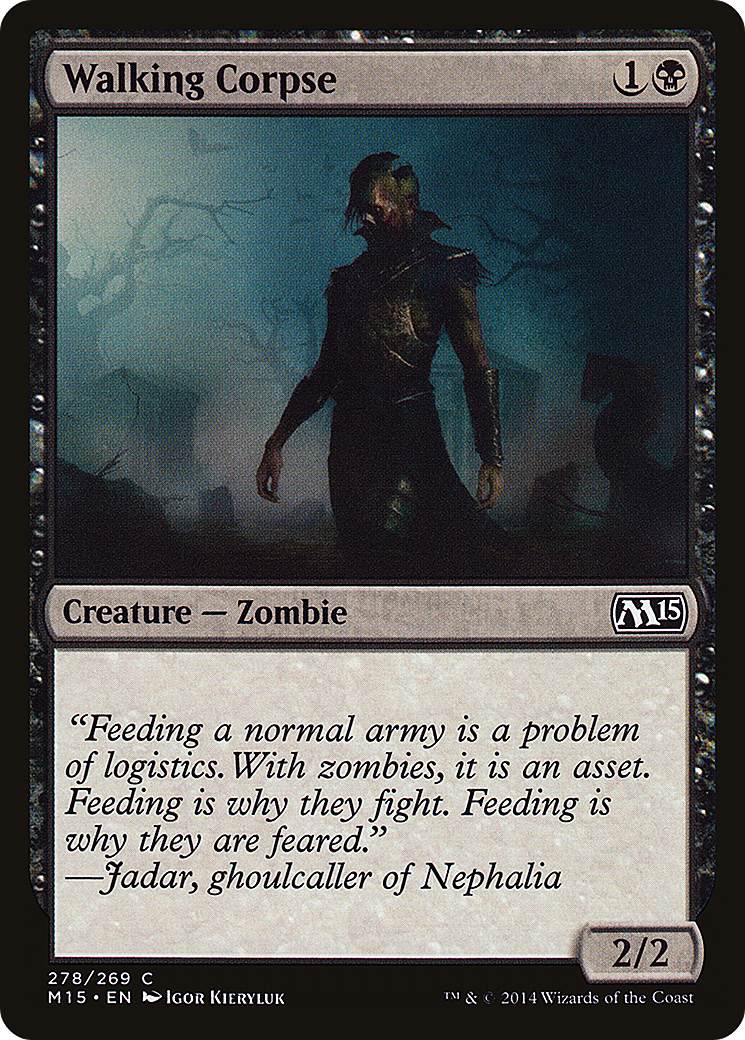 Magic 2015 - (M15-278) - Walking Corpse Foil